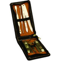 Black Leatherette 7 Tool Manicure Gift Set